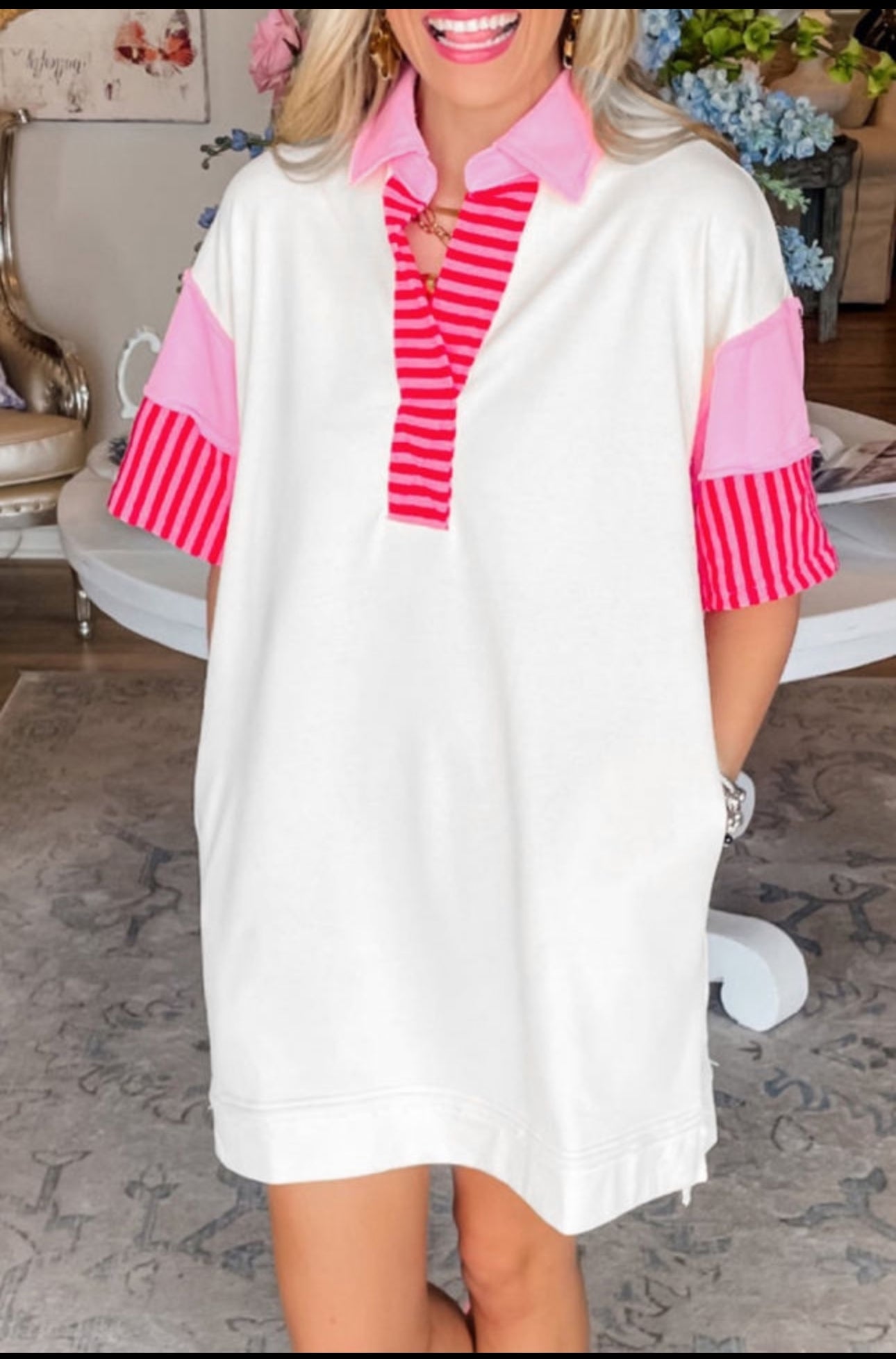 Pink T-Shirt Dress