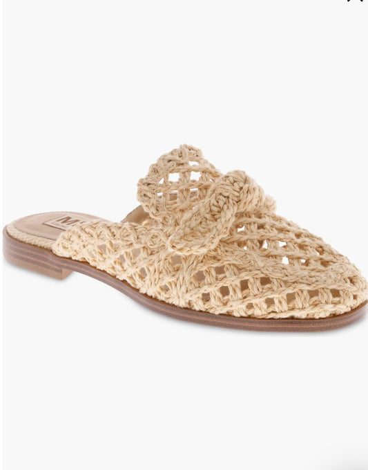 MIA Raffia Bow Mule