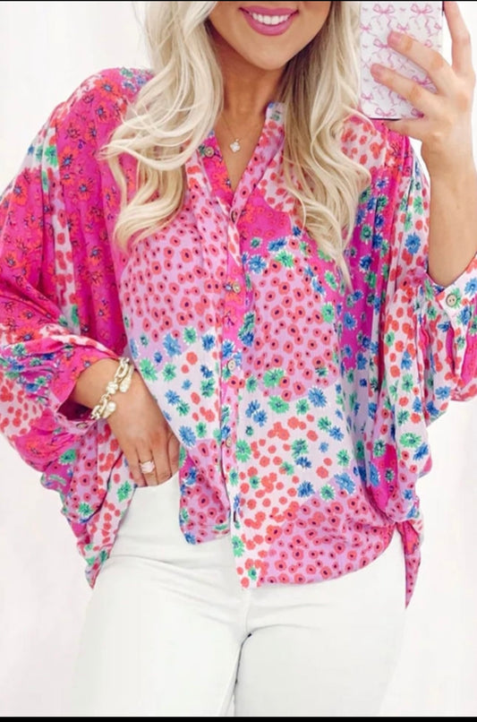 Flirty Florals Blouse